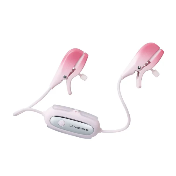 Pinzas para pezones vibratorias Gemini Lovense Rosadas - Imagen 2