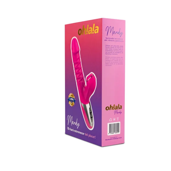 Vibrador Succionador Mandy Fucsia - Imagen 7
