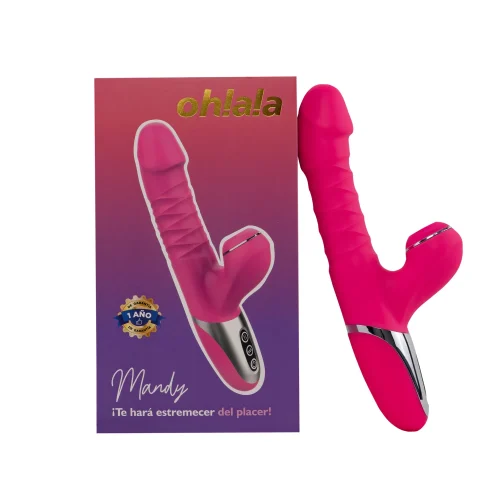 Vibrador Succionador Mandy Fucsia