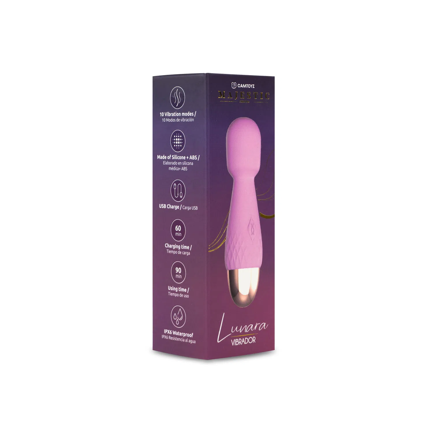 Vibrador Hitachi Lunara Lila - Imagen 4