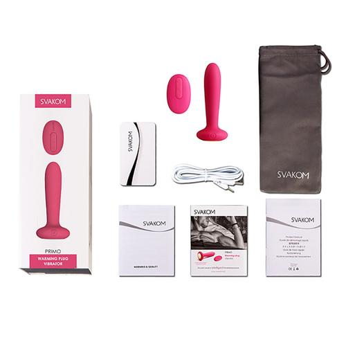 Plug Anal Vibrador Térmico Primo Svakom