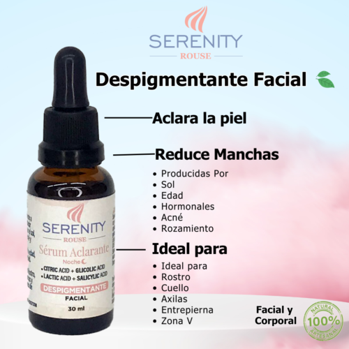 Sérum Despigmentante Facial Serenity Rouse