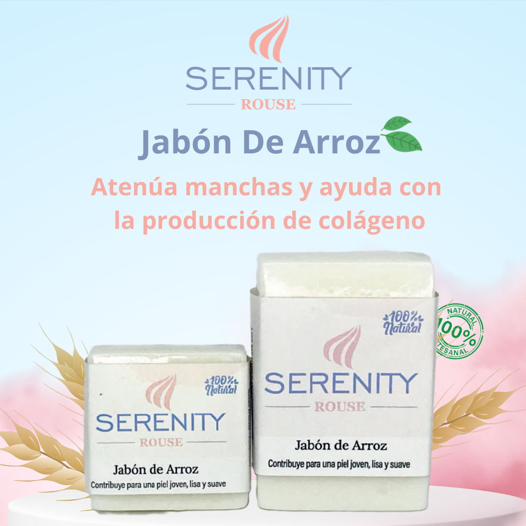 Jabón Serenity Rouse de Arroz - Imagen 2