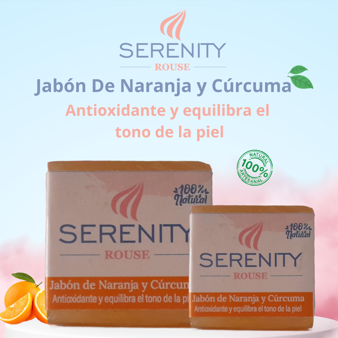 Jabón Serenity Rouse Naranja y Cúrcuma - Imagen 2