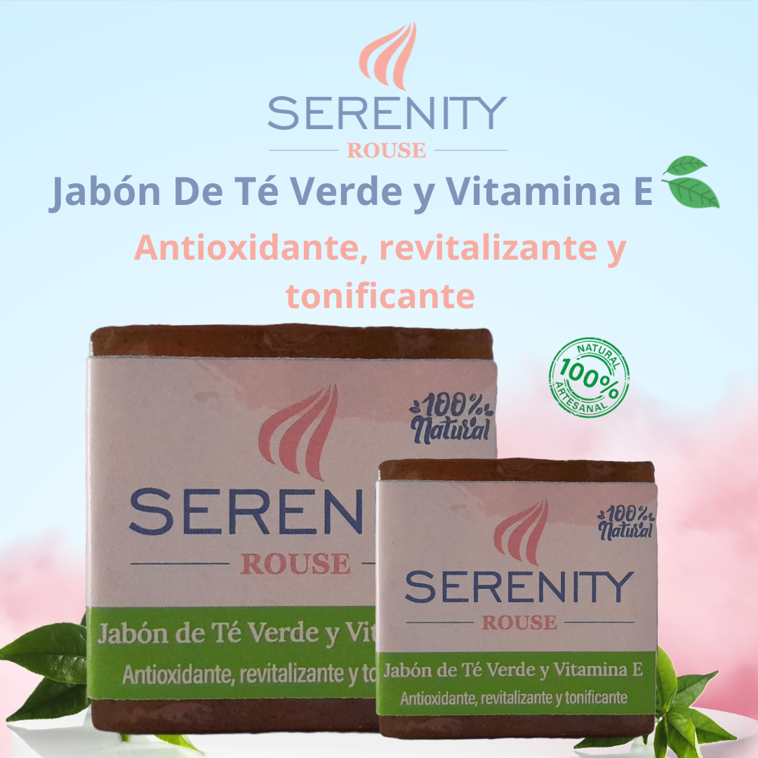 Jabón Serenity Rouse de Té Verde y Vitamina E - Imagen 2