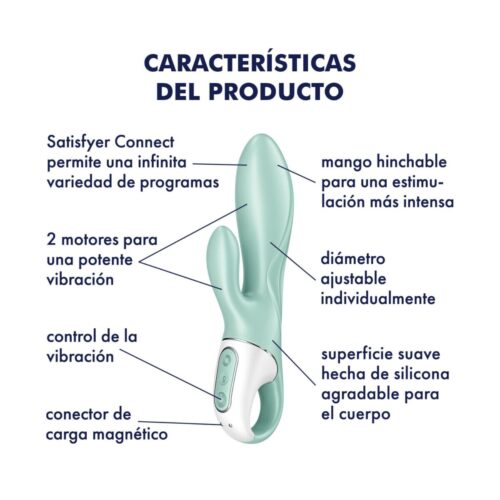 Satisfyer Vibrador Air Pump Bunny 5+