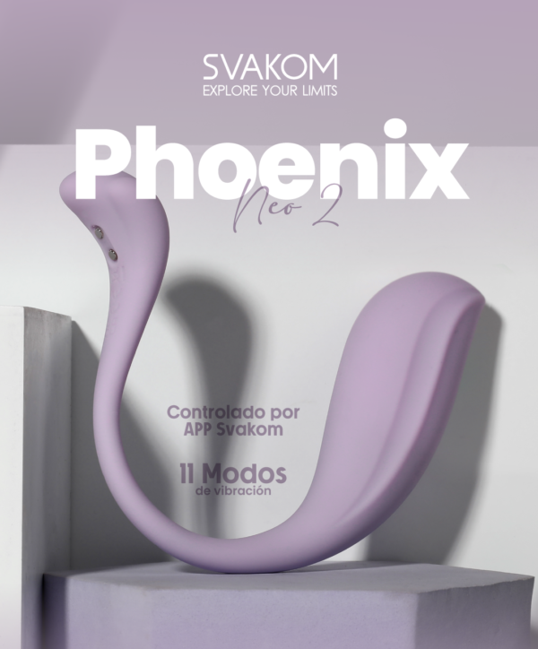 Vibrador Phoenix NEO 2 Lila Pastel
