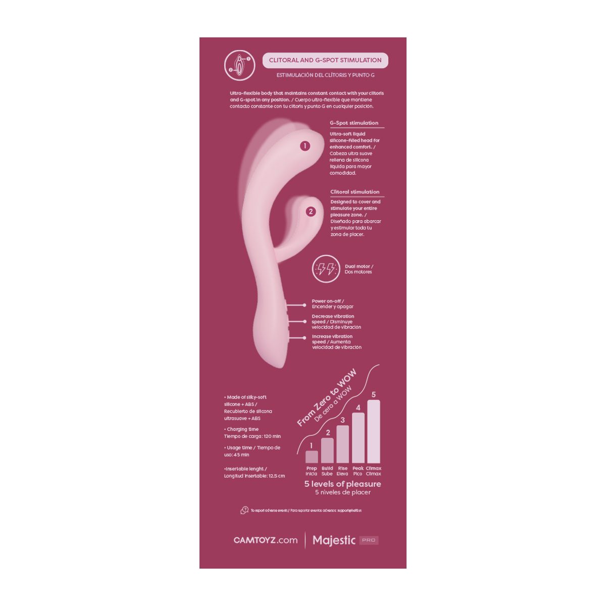 FlexiCurve Vibrador Rabbit Ergonómico - Imagen 9